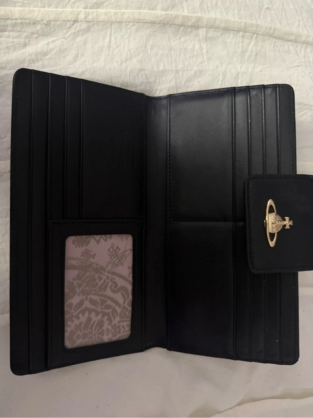 Vivienne Westwood Black Orb Logo Wallet
